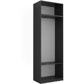 Vicco Elmo Kledingopslagkast – 80 x 40 cm Set van 2 Antraciet