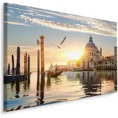 Karo-art Schilderij - Romantisch Venetië, Italië, premium print
