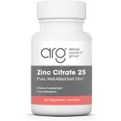 Allergy Research Group Zinc citrate 25 mg (60 capsules) -