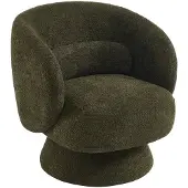 Sweeek Fauteuil 360° draaibaar in stof Kaki