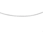 Trendjuwelier huiscollectie 4103989 Collier Witgoud Anker Rond 1,2 mm 60 cm