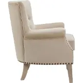 Dorel Home Dorel-Gestoffeerde loungestoel in stof beige