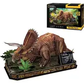 Cubicfun Fun 3D-puzzel Triceratops – houten bouwpakket
