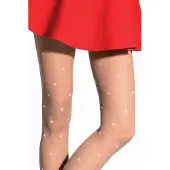 Fiore polkadot 20 den panty maat S naturel
