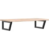Syfax Badkamer wandschap staal en massief eikenhout