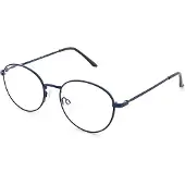 MPG Leesbril MLH061 - sterkte +1.00 - Kleur Blauw – Klassiek & Comfortabel - Elegante lichtmetalen unisex leesbril - Incl. etui en doekje