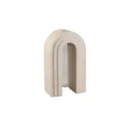 Ptmd - Vaas Abigail - Beige - 15x9x25cm