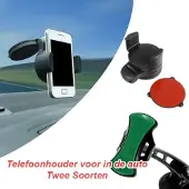 Benson Telefoonhouder voor in de Auto – Twee Soorten ( 2-stuks )