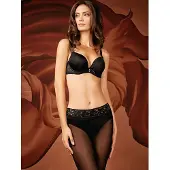 Giulia Impresso 40 zwarte panty kanten taille