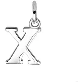 The Jewelry Collection Zilver Gerhodineerde Hanger letter X 1319095