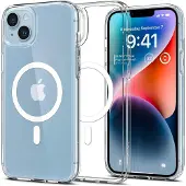Spigen Ultra Hybrid MagSafe iPhone 14 Hoesje Wit