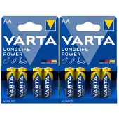 Varta 2x Longlife Power Alkaline Batterijen Aa 4 Stuks