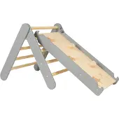 Meowbaby Zzwd002 Climbing Triangle With Slide Grijs