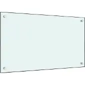 vidaXL Spatschermen keuken 2 st 80x40 cm gehard glas wit