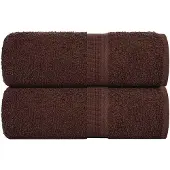 vidaXL Gastendoekjes FROGN 2 st 30x50 cm 360 g/m² bruin