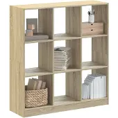 vidaXL Boekenkast 68,5x32x75 cm bewerkt hout sonoma eikenkleurig