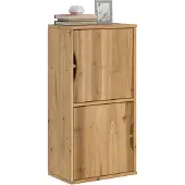 vidaXL Bijzetkast met lades ODDA 40x24x79 cm massief grenenhout wit