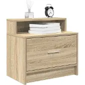 vidaXL Nachtkastje met lade 51x31x47 cm wit