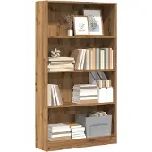 vidaXL Boekenkast Artisian Oak 60x24x176 cm bewerkt hout