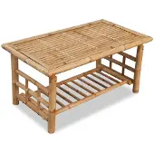 vidaXL Salontafel 110x55x45 cm bamboe