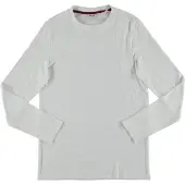 Mustang Heren Longsleeve ARMINTO slim fit Wit M Ronde Hals Volwassenen