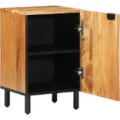 vidaXL Badkamerkast, bruin, 38 x 33 x 58 cm, massief mangohout