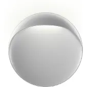 Louis Poulsen LED-wandlamp buiten Flindt, dimbaar, alu / grijs / zink, Woon-/ Eetkamer, Aluminium, Design, LED wandlamp buiten