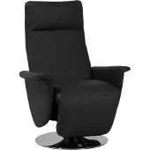 Beliani Kunstlederen fauteuil zwart PRIME