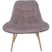 Huisenthuis.nl Fauteuil Louis Roze - Fluweel - Zithoogte 50 cm