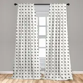 Abakuhaus Geometrische Voorhangen – 2x75x175 cm – microfaser, halfverduisterend, limegroen