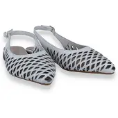Double Heart Dames Slingback Ecru | Beige | Maat: 37