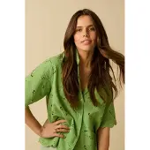 Sissy-Boy - Groene blouse met broderie