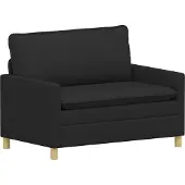 vidaXL Bank Zwart 126 x 81 x 87,5 cm