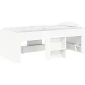 vidaXL Kinderhoogslaper Wit 98,5 x 200 cm Bewerkt hout