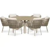 Coco Elara/Rockville 160 cm dining tuinset 7-delig