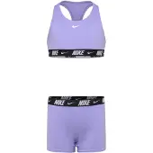 Nike Logo Tape Bikini Paars 4-5 Years Meisje