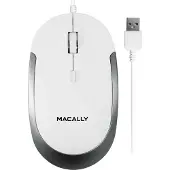 Macally DYNAMOUSE Optische USB muis Wit