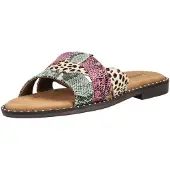 Lazamani Muiltjes beige / groen / pink / zwart