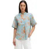 Marc O'Polo Blouse blauw / bruin / geel