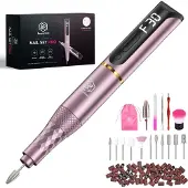 Beeperfect Draadloze Elektrische Nagelvijl Pro Edition - Nagelfrees - Manicure en Pedicure set - Oplaadbaar - 11 Bitjes en 60 Schuurrolletjes - 30.000RPM - Roze