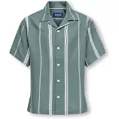 Only & Sons Junior Overhemd 'OSJSTEPAN' groen / wit