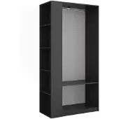 Vicco Elmo Kledingopslagkast – 80 x 200 cm Set van 2 Antraciet