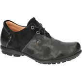 Think! Heren KONG, chroomvrij gelooid, duurzame enkelschoenen, ZWART/COMBINATIE 0000