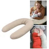 Funnababy Voedingskussen / Zwangerschapskussen XL Uni Sand