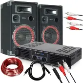 Skytec Complete DJ PA set van 500W