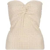 Studio Amaya Dames Tops & T-shirts Kiek Top - Creme - Maat S
