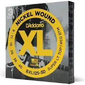 Daddario Pack de 3 jeux electrique exl 125 9 11 16 26 36 46-D'addario