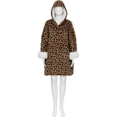 Atmosphera Fleecedeken Met Mouwen - Hoodie blanket - Tv deken - Leopard