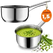 Kadax Steelpan Ricky 16cm 1,5L 28066 zilver K6228
