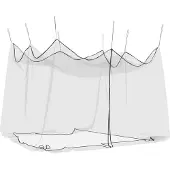 Super Merchant Tuin Muggen Net Rechthoekig 220 mesh Zwart Polyester